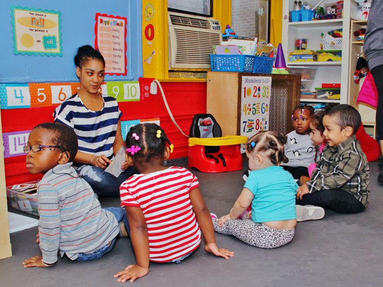 Children learn through the Home-Based Childcare Program